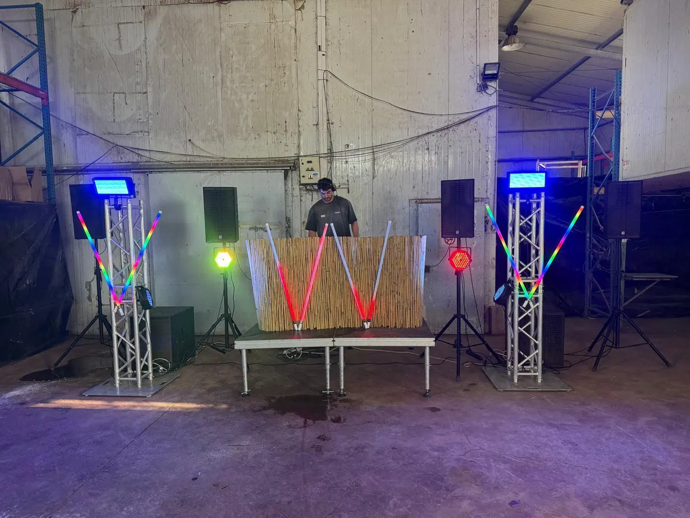 אירוע בהפקת ECHO — הגברה, תאורה ומסכי LED